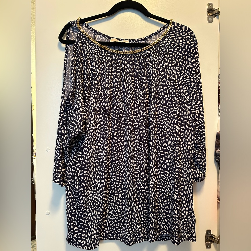 Michael Kors cold-shoulder top